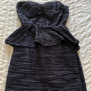 Navy Blue Strapless Mini Dress - Size Small